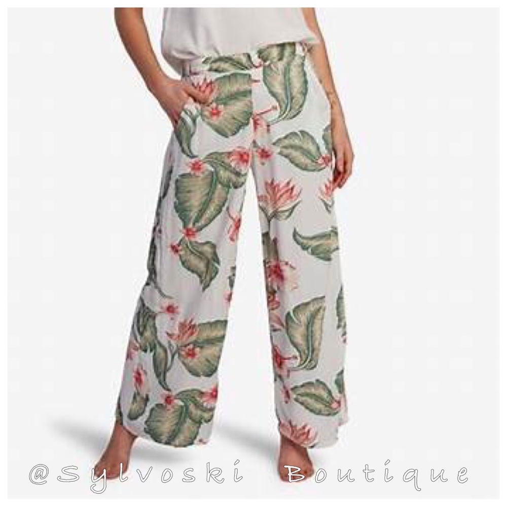 🌴ROXY Midnight Avenue Beach Pants NWT - Picture 1 of 3